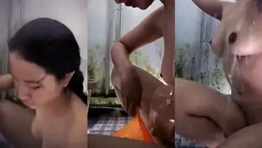 Ngintip Gadis Toge Lagi Mandi Mulus Banget
